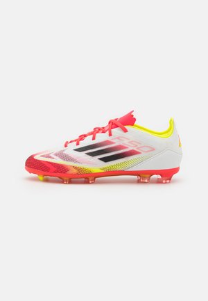 F50 ELITE FIRM GROUND KIDS - Fußballschuh Nocken - footwear white/core black/solar yellow