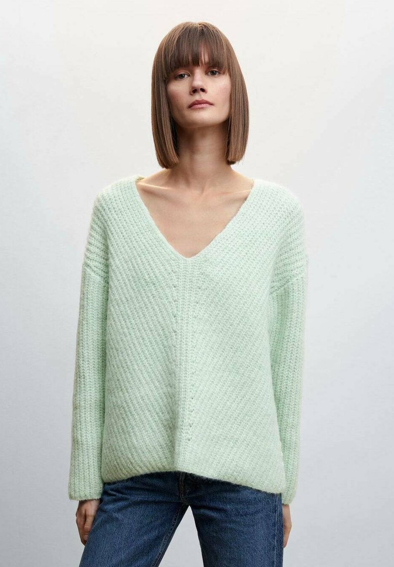Mango CASIMIRA Jumper aqua green/light green Zalando.ie