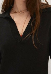 Mango Strickkleid - black