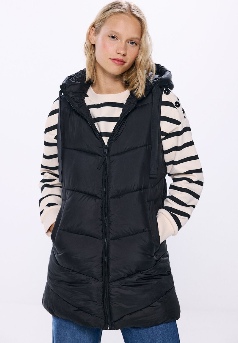 Springfield Sans Springfield Veste sans manches - black/noir - ZALANDO.FR