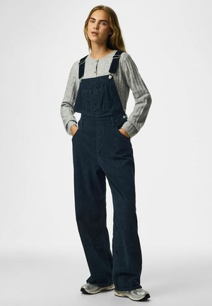 Pieces, DUNGAREES PCAIA CORDUROY - Salopette - dark blue