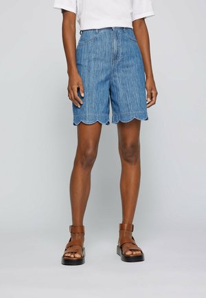 Short en jean - turquoise