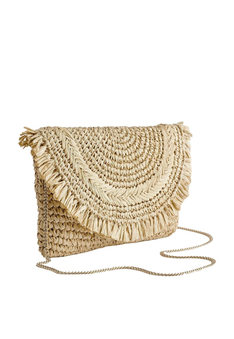 Next FABRICATION FRINGE  - Pikkulaukku - natural