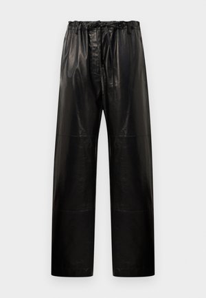 MAGNUS PANT  - Leather trousers - black