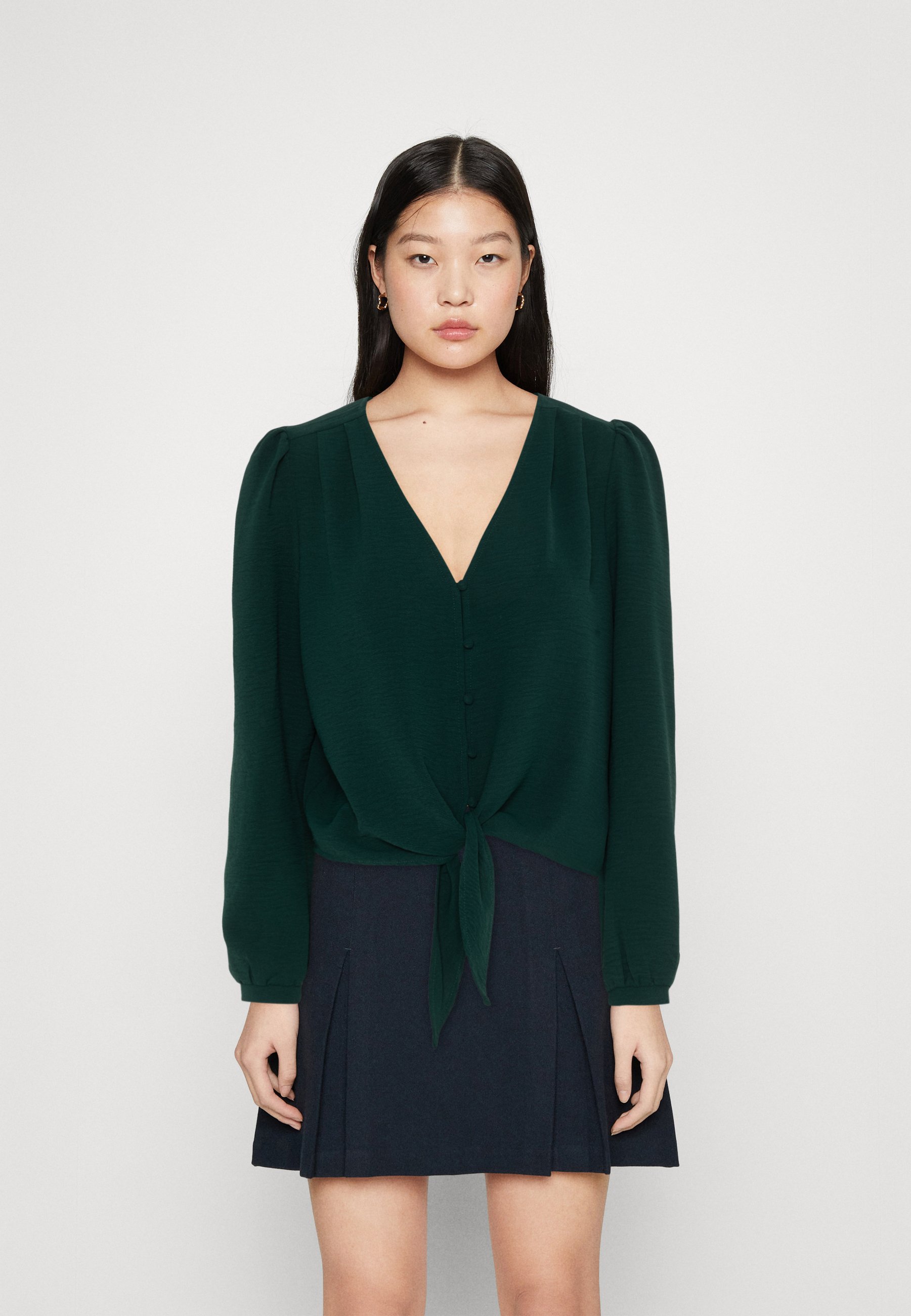 ONLY ONLMETTE Blouse ponderosa pine/dark green Zalando