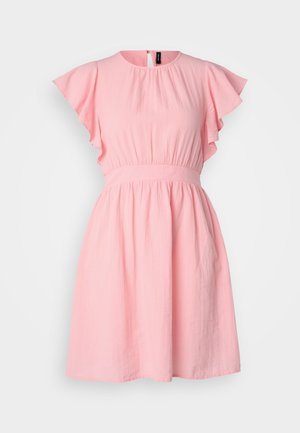 Vero Moda Petite, VMSUI CAP SLEEVE DETAIL DRESS - Päevakleit - peaches cream
