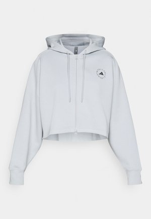 adidas by Stella McCartney HOODIE - Sweater met rits - clear onix