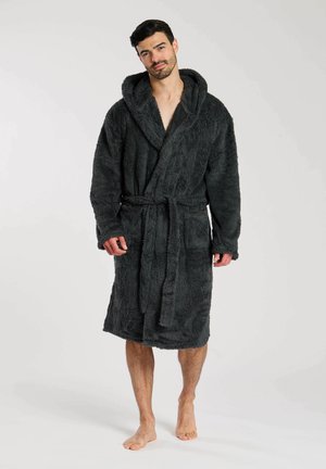 LOUNGEABLE SHERPA HOODED - Peignoir - grey
