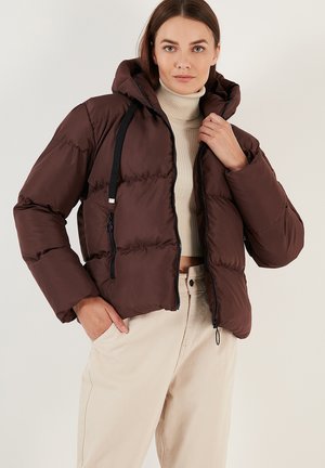 REGULAR FIT - Winter jacket - brown