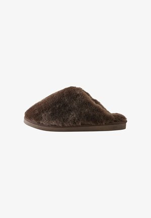 Next, Slippers - chocolate brown