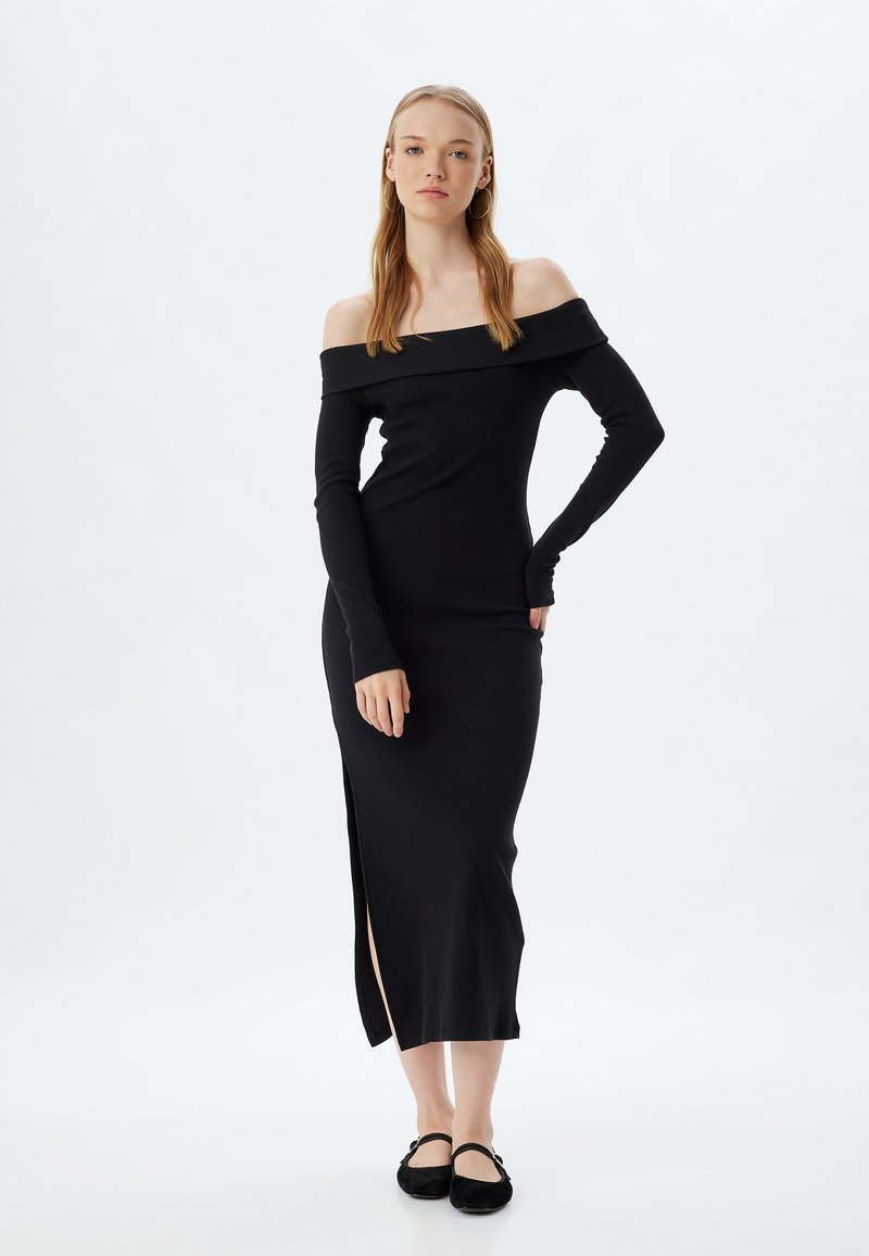 Koton MIDI - Etui-jurk - black