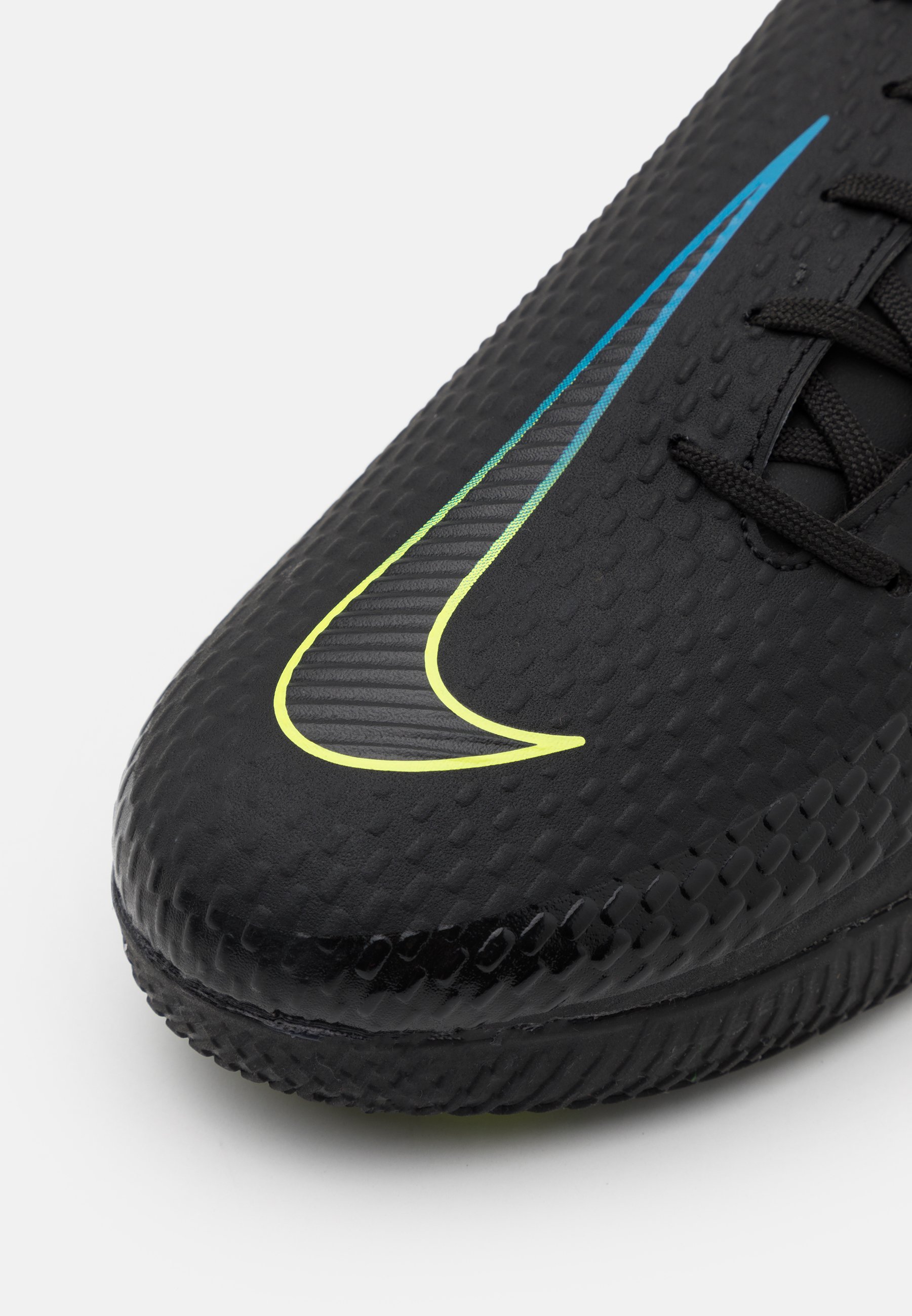Nike Performance PHANTOM GT ACADEMY IC - Indoor football boots -  black/cyber/light photo blue/black - Zalando.de
