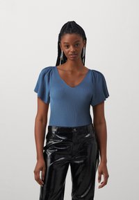 ONLY ONLLEELO BACK  - Tričko s potlačou - vintage indigo