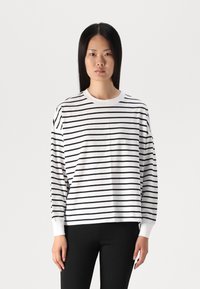 Abercrombie & Fitch Top s dlouhým rukávem - dark blue/white