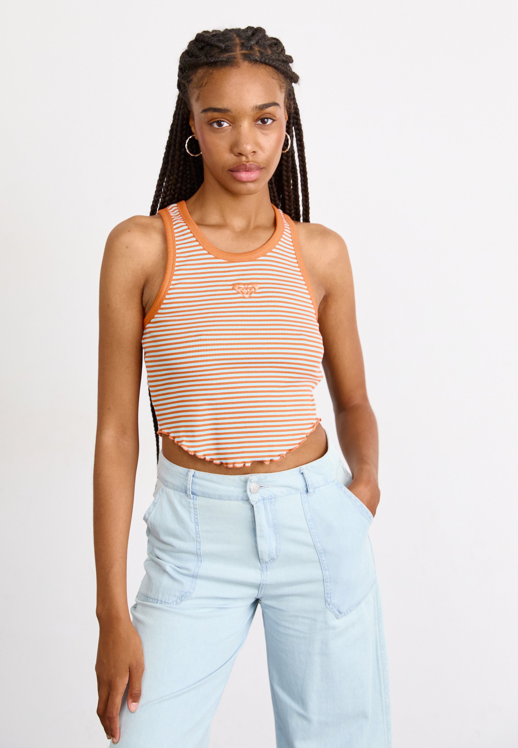 Levi's® ELLA HALTER - Top - 90s festival flower bright white