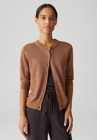 OPUS - SLIM FIT 3/4 SLEEVE - Cardigan - golden oak Thumbnail Image 1