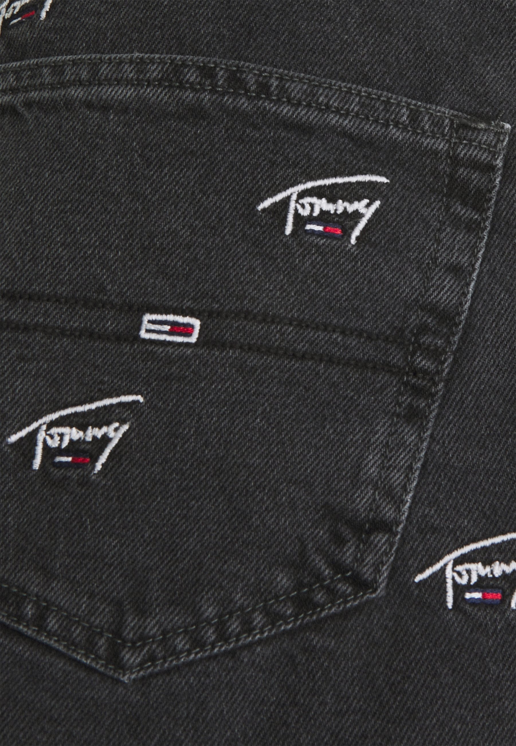 Tommy Jeans DAD STRAIGHT - Tiesaus kirpimo džinsai - black rigid/juodų  džinsų - Zalando.lt