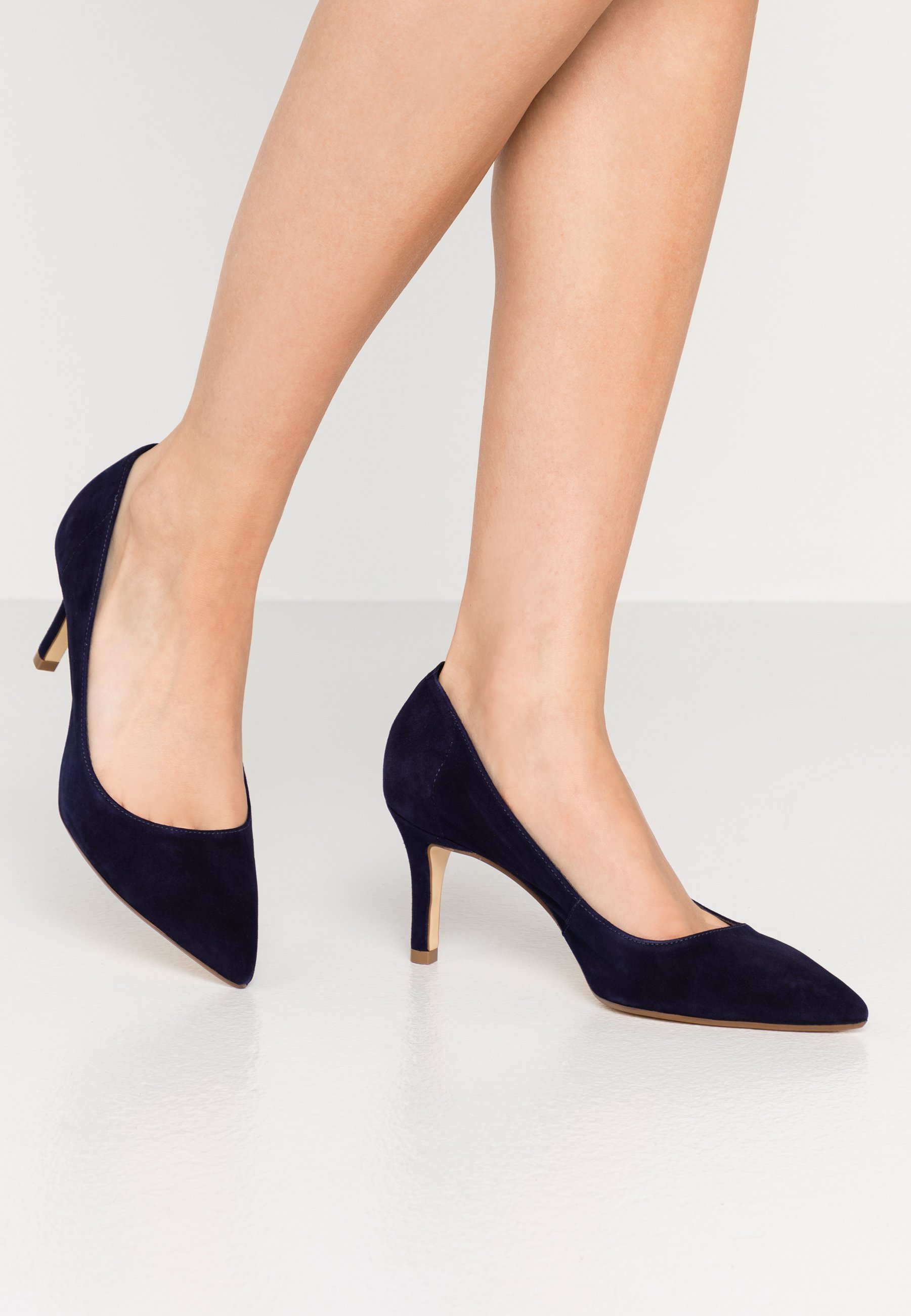 dune navy heels