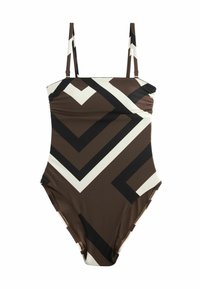Next REGULAR FIT - Fürdőruha - brown cream geo