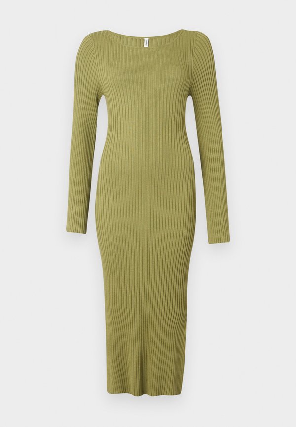ONLMEDDI BOAT NECK DRESS - Jumper dress - sage2