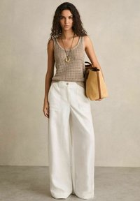 Reiss ASHBY WIDE LEG  - Bukser - white