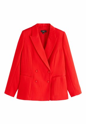 Next, PETITE FIT - RELAXED DOUBLE BREASTED CRINKLE BLAZER . - Sacou - red