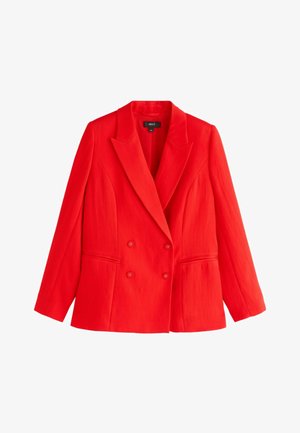 Next, PETITE FIT - RELAXED DOUBLE BREASTED CRINKLE BLAZER . - Bleiseri - red