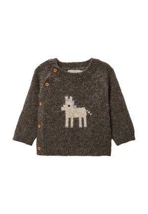PULL INTARSIA IMPRIMÉ - Pullover - fondant
