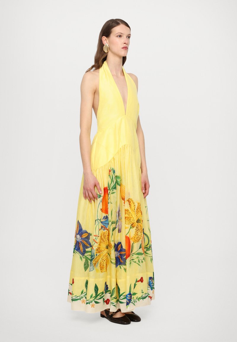 marni halter dress friends Luck & Trouble Marni Shirred Halter Mini Dress Pink – Universal Store main image 1