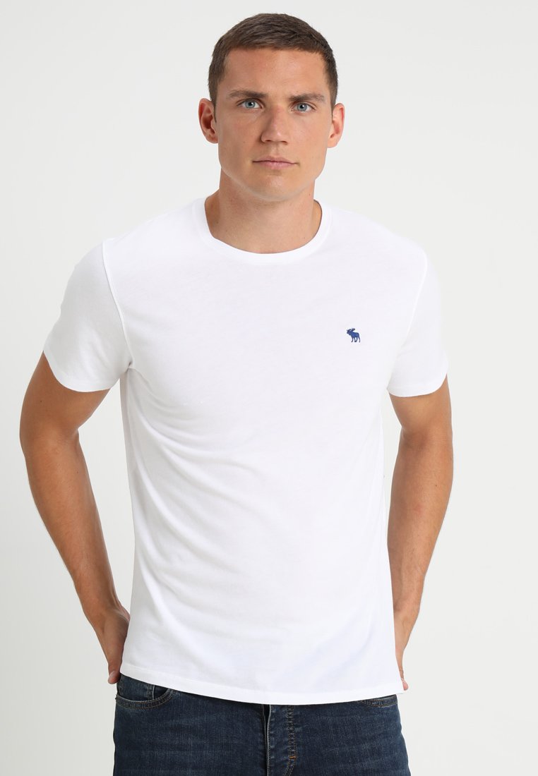 Abercrombie & Fitch 3 PACK T shirts bluewhitegrey Abercrombie & Fitch 3 PACK - T-shirts - blue/white/grey