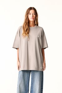 PULL&BEAR WITH LOGO - T-shirts print - beige