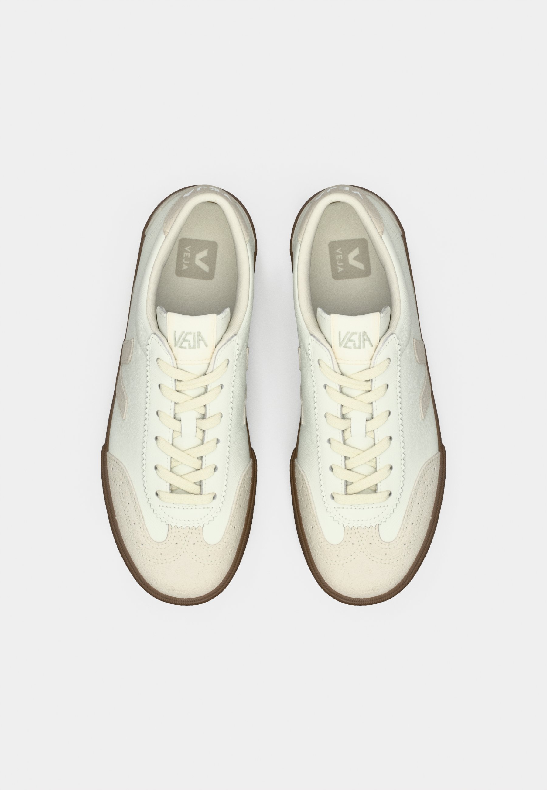 Veja VOLLEY - Trainers - white/natural/bark/white - Zalando.co.uk