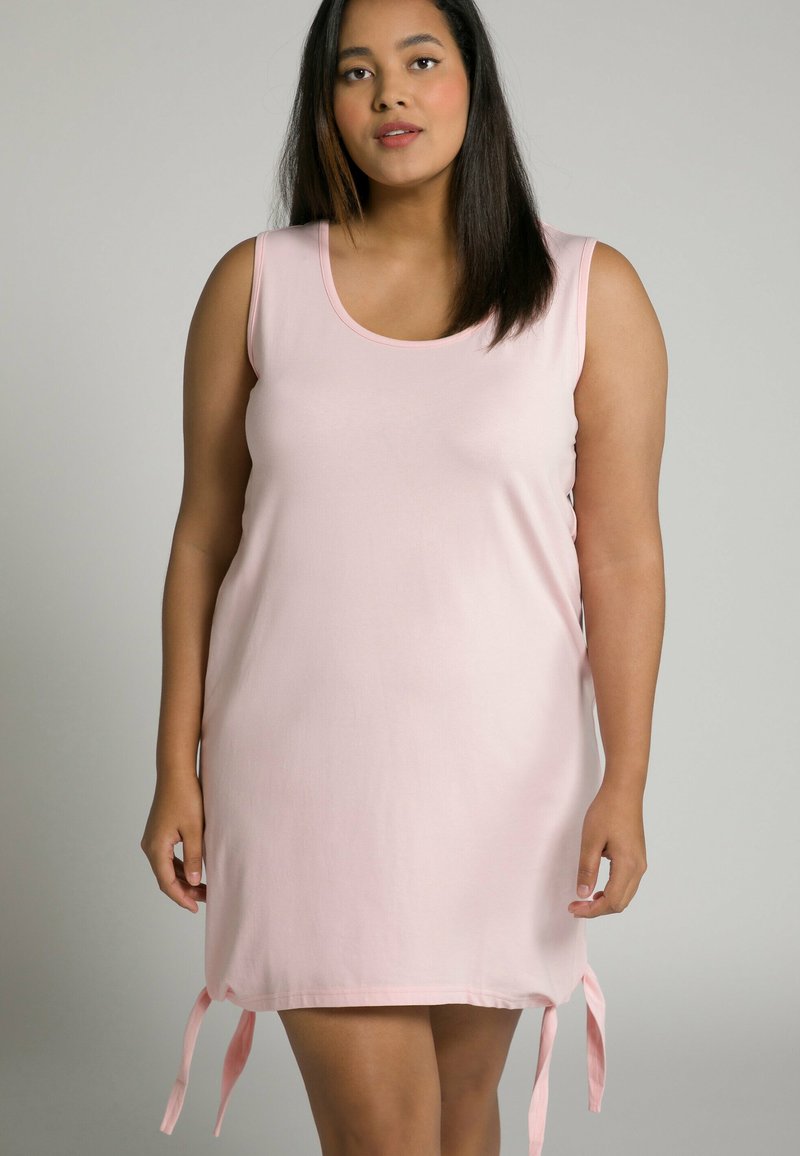 Damen Nachthemden | Ulla Popken ZIPFELSAUM ÄRMELLOS Nachthemd blütenrosa/rosa - UT21431 Damen Nachthemden | Ulla Popken ZIPFELSAUM ÄRMELLOS Nachthemd blütenrosa/rosa - UT21431