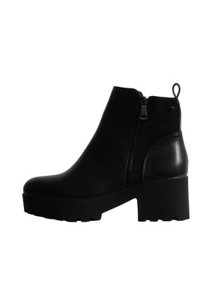 Super Mode, BOTTINES À ZIP SUPER MODE* - Bottines à plateau - noir