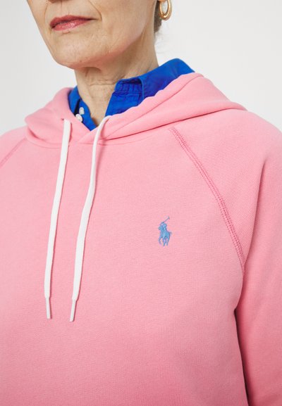 Polo Ralph Lauren SHRUNKEN FIT FLEECE HOODIE - Sportinis megztinis - ribbon pink