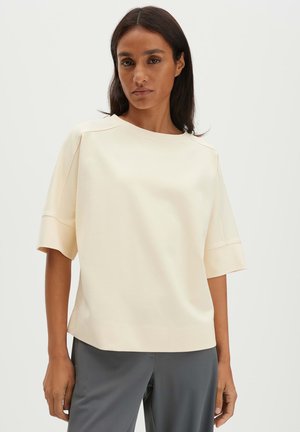 LOOSE STRAIGHT CUT - T-shirt basique - buttercream