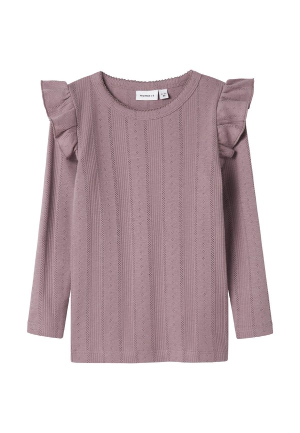 NMFJULIA SLIM - Long sleeved top - elderberry