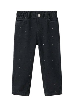 Ravne kavbojke - black denim