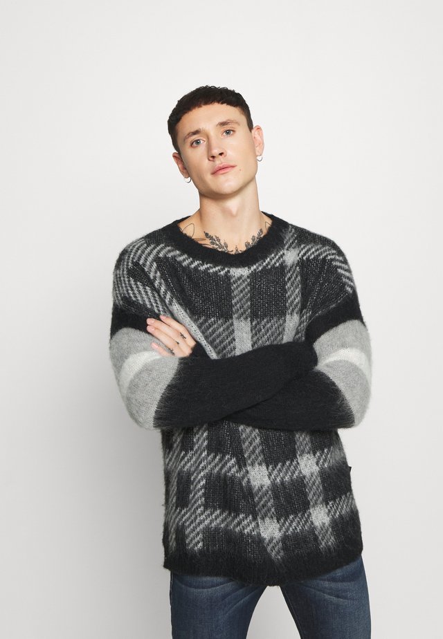 CARON - Strikpullover /Striktrøjer - black