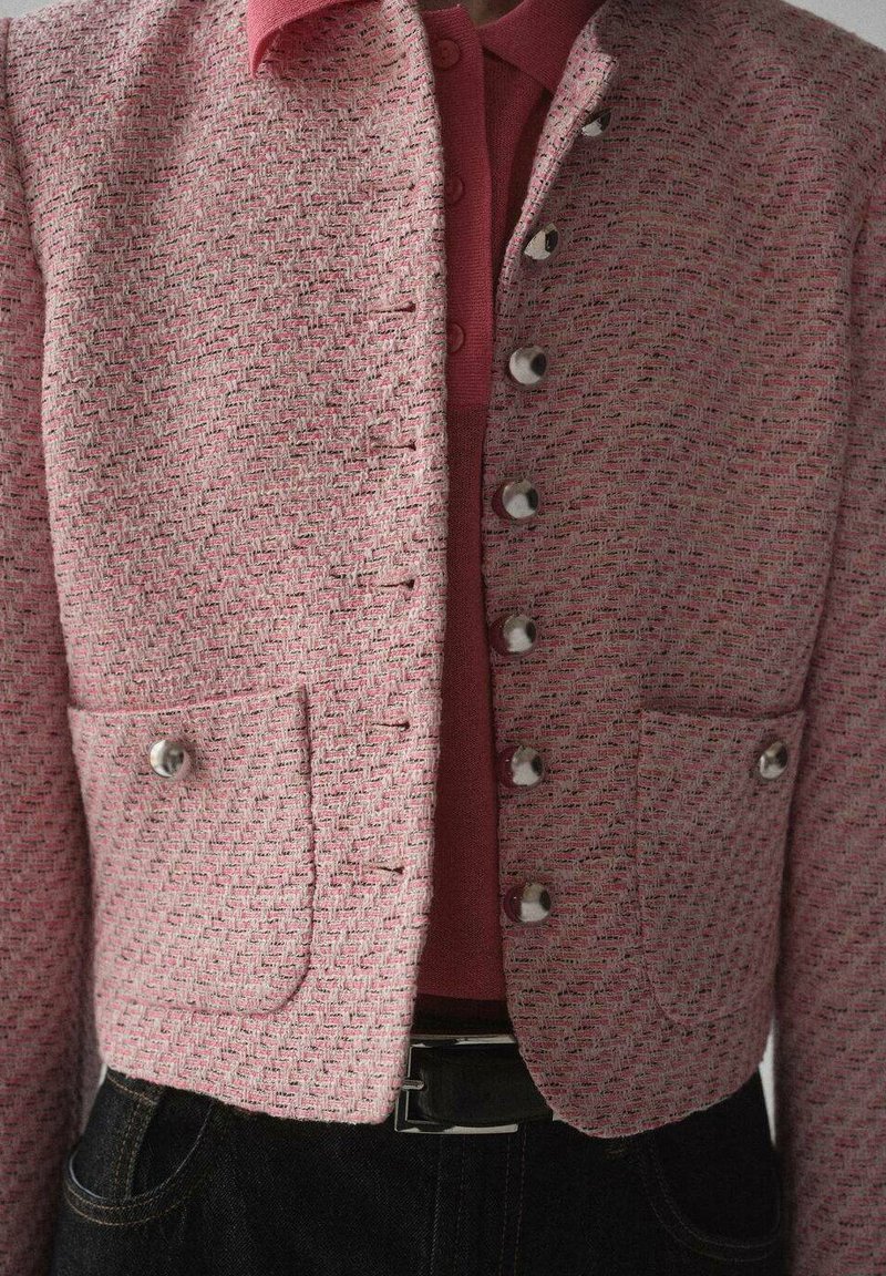 Veste Mango En 100% Lin - Rose Nude - Taille M - Doublée - Neuf Avec étiquettes