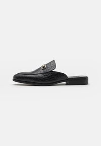 LEATHER - Clogs - black