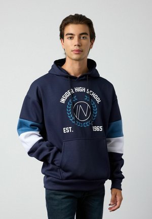 INSIDE SUDADERA INSIDER HIGH SCHOOL - Jersey con capucha - azul