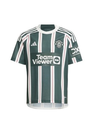 MANCHESTER UNITED 23/24 AWAY KIDS - Football shirt - green night/core white/active maroon