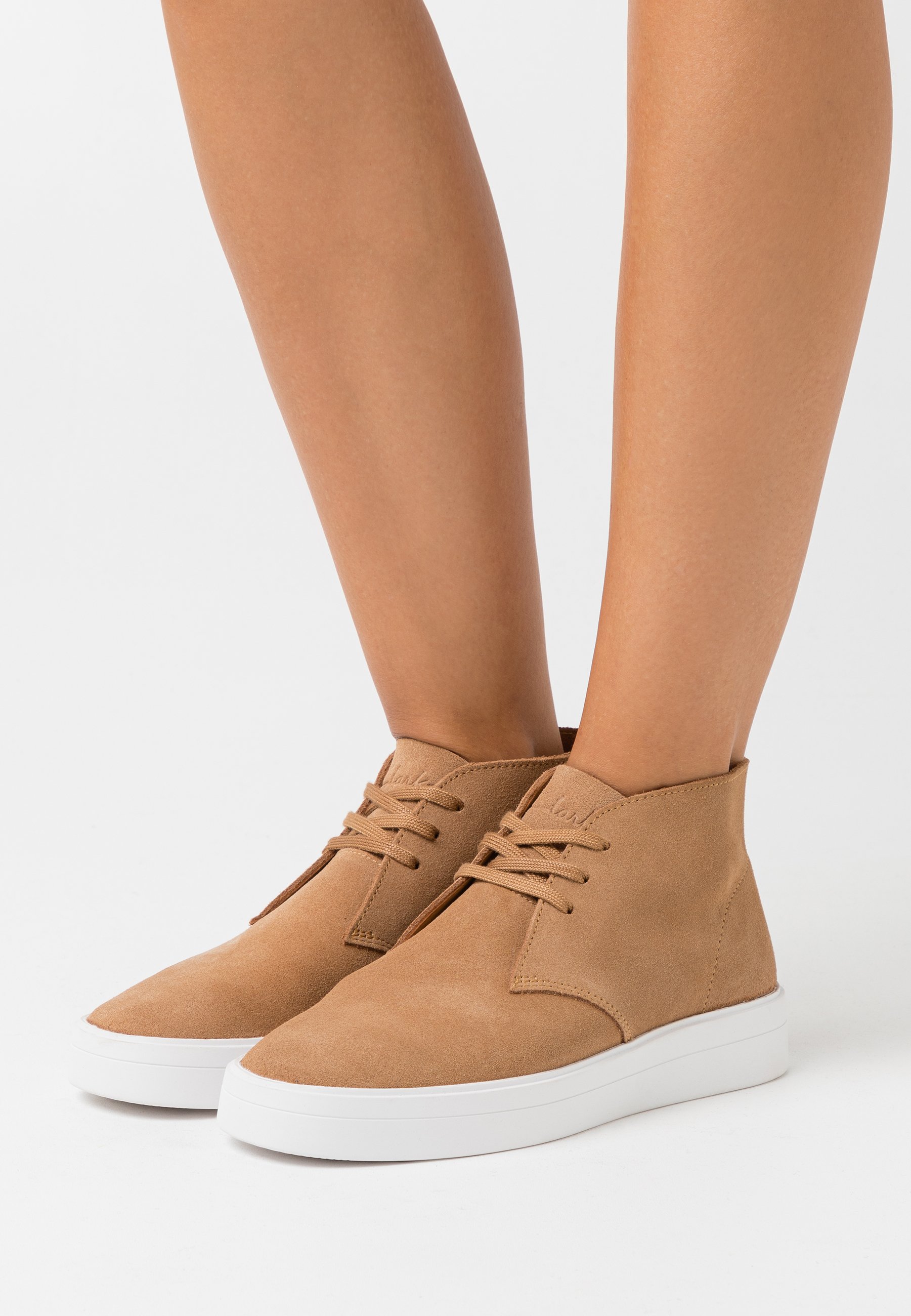 clarks tan ankle boots