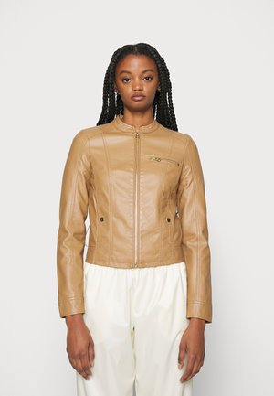 VMFAVOFRIDA COATED JACKET - Bunda z nepravej kože - tigers eye
