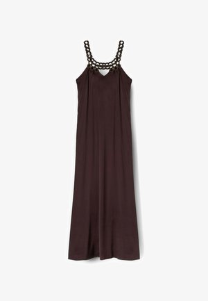 Motivi, MAXI ABITO CON DETTAGLIO METALLICO - Maxikleid - marrone