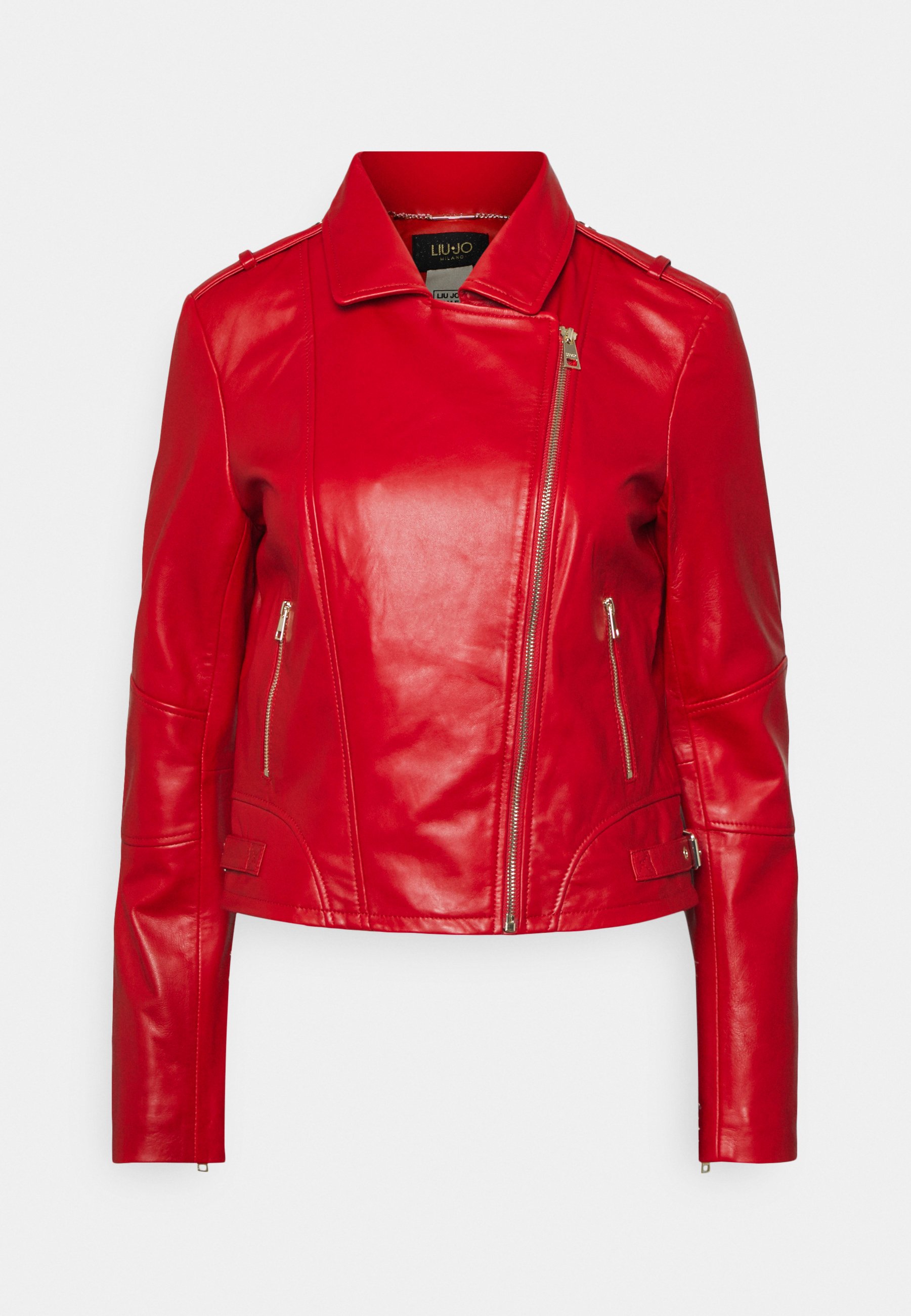 COMPRA ONLINE chaqueta polipiel en color mostaza y estilo motero. Paga  contrareembolso.