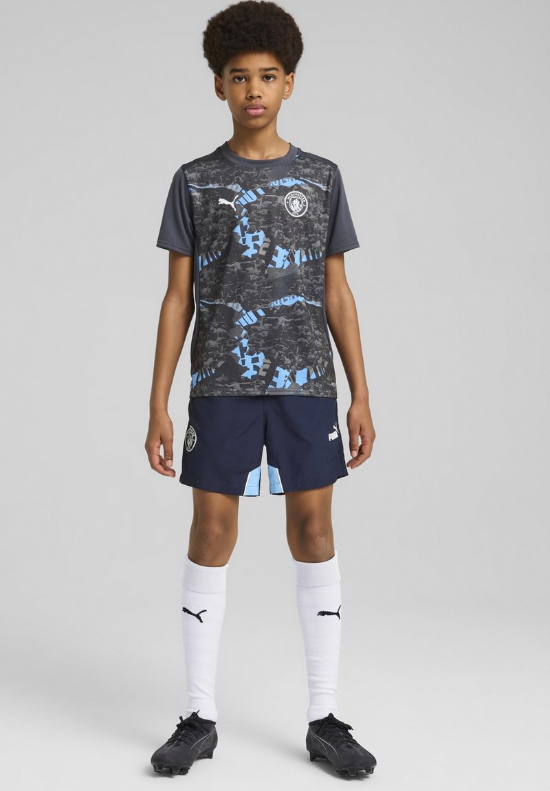 Puma - MANCHESTER CITY PRE-MATCH YOUTH - T-shirt imprimé - strong gray-cool light gray, Agrandir