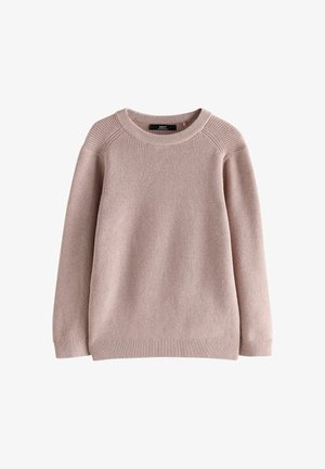 Next, CREW NECK KNITTED JUMPER. - REGULAR FIT - Striktrøje - dusky pink