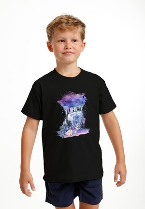Henry Tiger, THE NEW ADVENTURES OF WINNIE THE POOH WATERCOLOR EEYORE - T-shirt imprimé - black